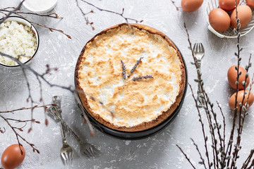 Tart with a protein souffle Tears of an Angel