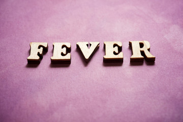 Obraz premium Fever text view