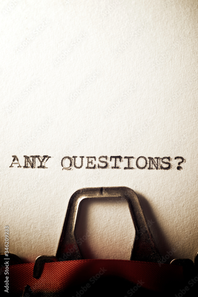 Poster any questions? text