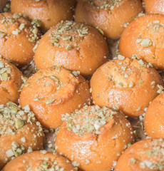 Şekerpare, traditional Turkish dessert, a piece of sweetness.