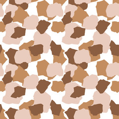 Terrazzo geometric seamless pattern. Stone particles endless texture. Perfect for fabric, textile, packaging and wrapping paper, wallpaper, background, flooring. Illustration on white background