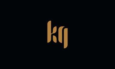 KQ Letter Logo Design Template Vector illustration