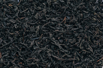 background texture black tea large leaf