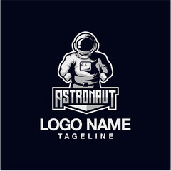astronaut logo design