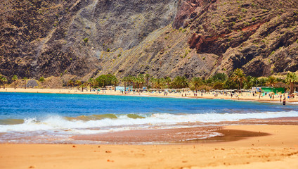 Famous beach Playa de las Teresitas near Santa Cruz de Tenerife, Tenerife, Canary Islands, Spain
