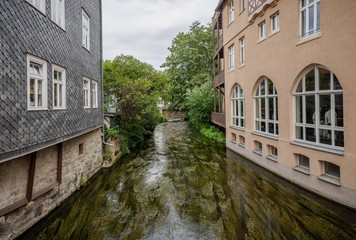 greek with sea grass in the city of Erfurt,
