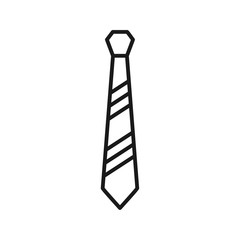tie icon in trendy flat style
