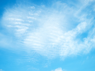 vast bright blue sky