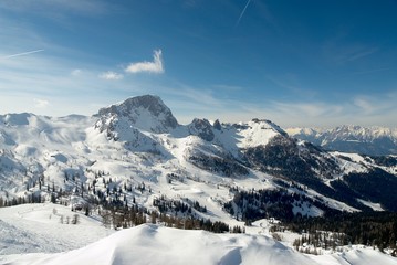 Austrian Alps, ski slopes in Tyrol