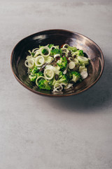 vegetable fresh tasty salad. studio shoot