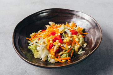 vegetable fresh tasty salad. studio shoot