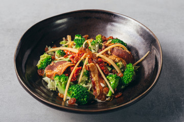fresh tasty salad meal . studio shoot