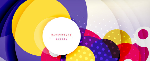 Trendy simple circle abstract background, dynamic motion concept. Vector Illustration For Wallpaper, Banner, Background, Card, Book Illustration, landing page