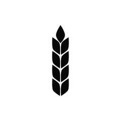 wheat vector icon  gluten sign