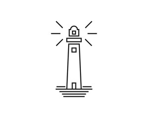 Lighthouse Logo Icon Design Vector