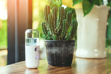 Alcohol nano mist sprayer for hand cleaning to prevent the spread of the corona virus (Covid-19)...