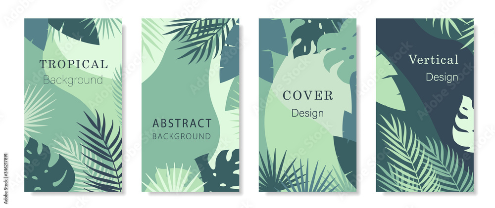 Poster Trendy style patterns. Background for mobile phone.