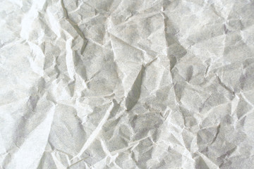 crumpled craft white paper background