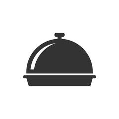 dish vector icon in trendy flat style, tray of food icon, restaurant icon
