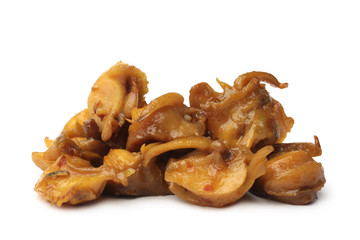Fried rapana meat