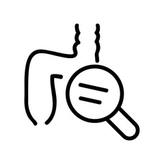 rectal examination icon vector. rectal examination sign. isolated contour symbol illustration