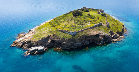 Small island in Aegean sea, Poros, Greece © Mariana Ianovska
