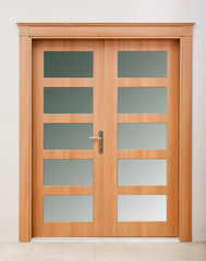 Obraz premium close up for glazed door
