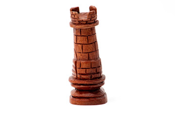 chess pieces on white background 