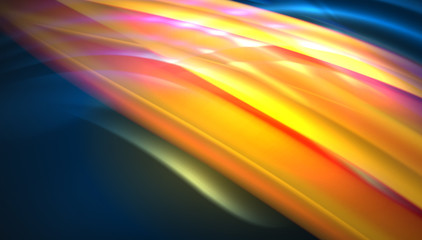 Obraz premium Creative fluid wave lines abstract background. Trendy abstract layout template for business or technology presentation, internet poster or web brochure cover, wallpaper