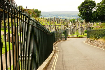Old cemetery in Stirling, Scotland, UK