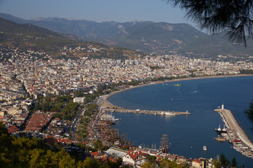 view of Alanya from a height