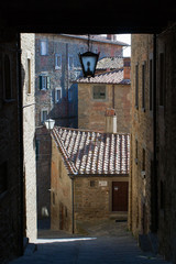 Fototapeta premium Ulice i rynek Cortony - Toskania, Włochy