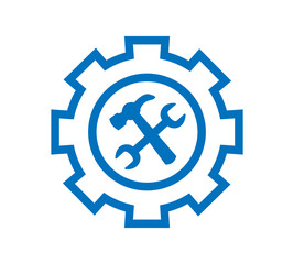 Service tool icon on white background. Vector illustration