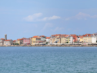 Fototapeta na wymiar Panorama of Piran city Slovenia