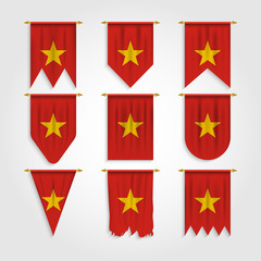 Vietnam Flag in Different shapes, Flag of Vietnam in Various Shapes