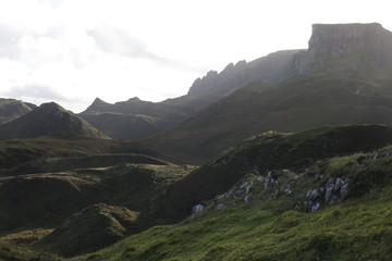 Fototapeta na wymiar Rugged landscape in the highlands.
