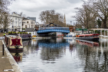 Naklejka premium The Canals of Little Venice in London