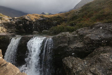 Obraz premium Waterfall in the highlands. 
