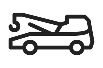 Tow truck icon. Trendy Tow truck logo concept