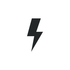 Simple icon of a electric,energy icon with fill color style design