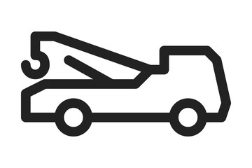 Tow truck icon. Trendy Tow truck logo concept