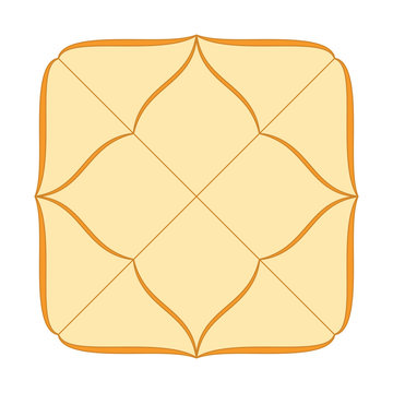 Vedic astrology birth chart template in northern indian diamond style. Jyothish calculator form. Hindu astrological horoscope maps. Lagna diagram in the shape of a yantra.