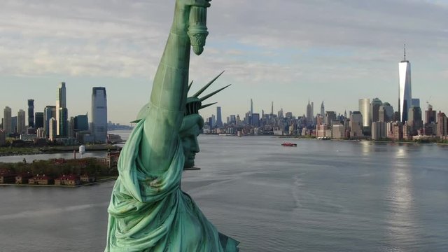 Statue Of Liberty, New York City during Coronavirus 2020