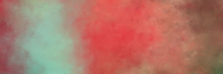 beautiful indian red and dark sea green colored vintage abstract painted background with space for text or image. can be used as postcard or poster