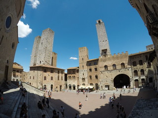 Manhattan średniowiecza - San Gimignano, Toskania, Włochy