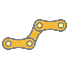 bicycle chain icon vector template