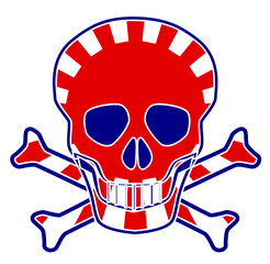 Japanese Flag Skull