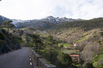 nice mountain road landscape