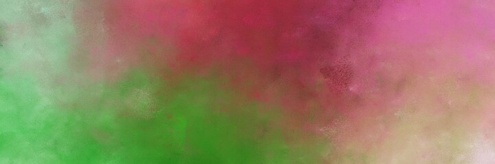 beautiful vintage abstract painted background with pastel brown, dark sea green and forest green colors and space for text or image. can be used as horizontal background graphic