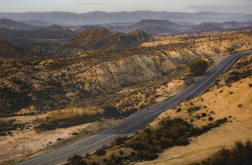 Tabernas Desert landscape